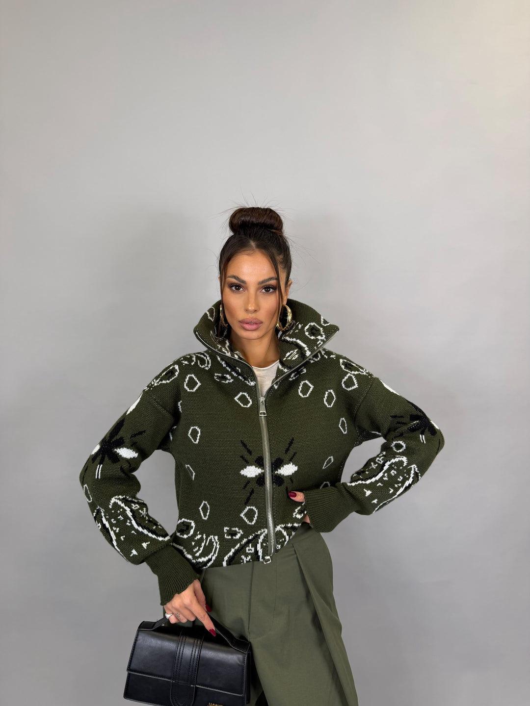 Pull Zip Alpi Verde