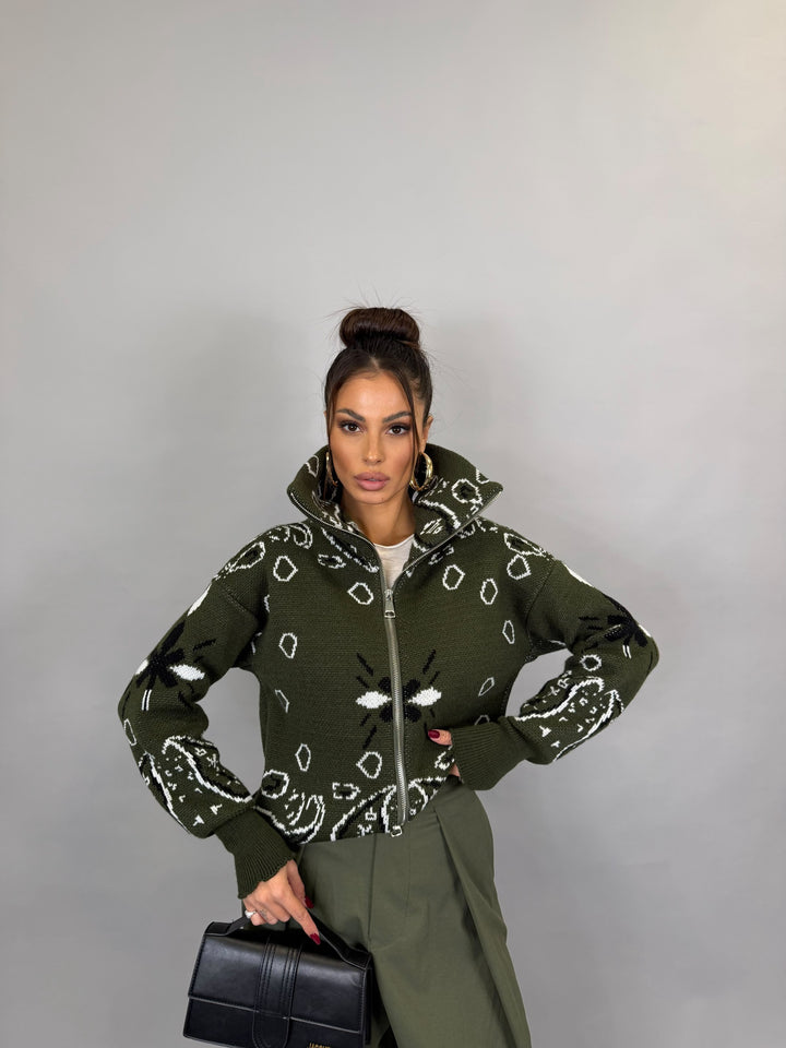 Pull Zip Alpi Verde