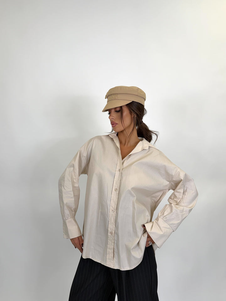 Camicia Over Office Beige