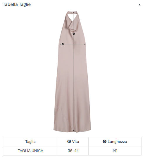 VESTITO SATIN DONNA