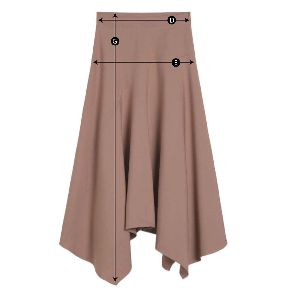 Schema misure GONNA MIDI DONNA