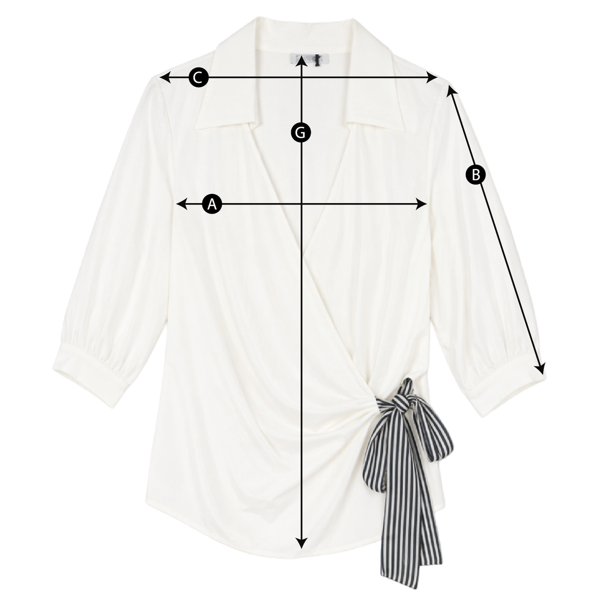 Schema misure CAMICIA A PORTAFOGLIO