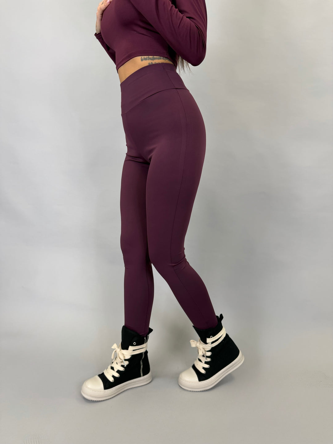 Leggins lycra Bordeaux
