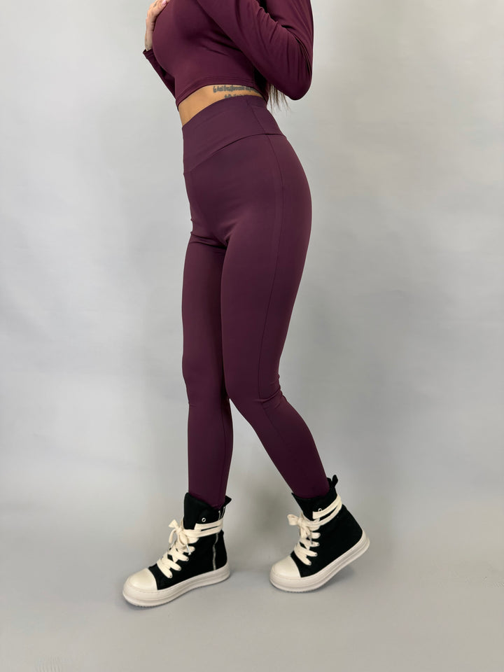 Leggins lycra Bordeaux