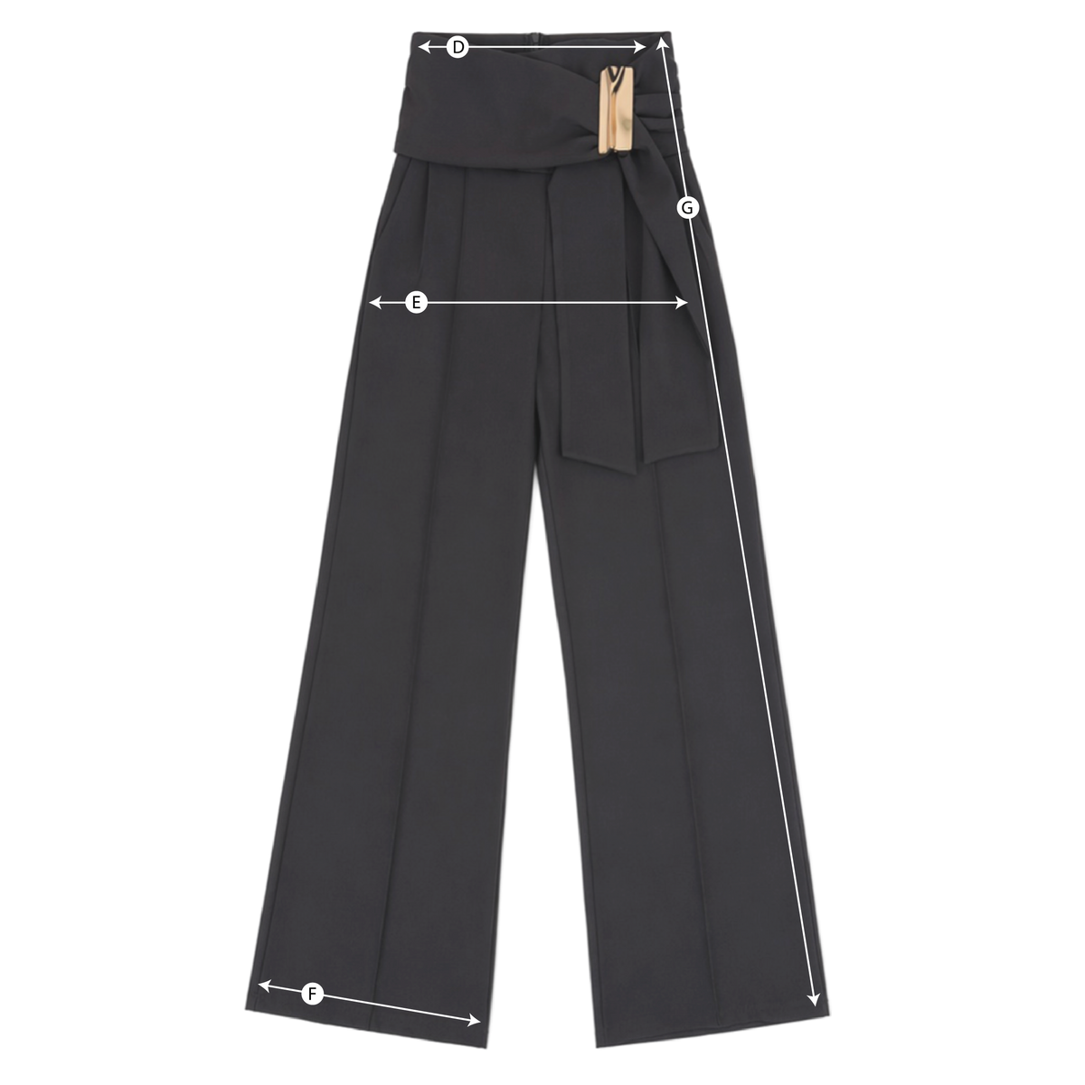 Schema misure PANTALONE CON FIBIA DONNA