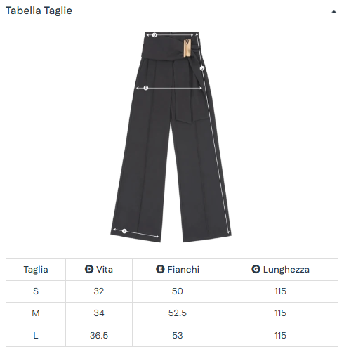 PANTALONE CON FIBIA DONNA