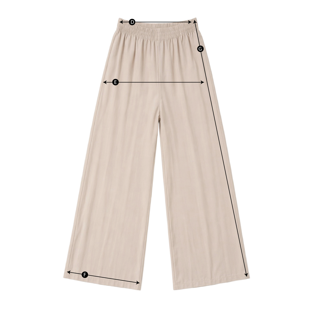 Schema misure PANTALONE DRITTO