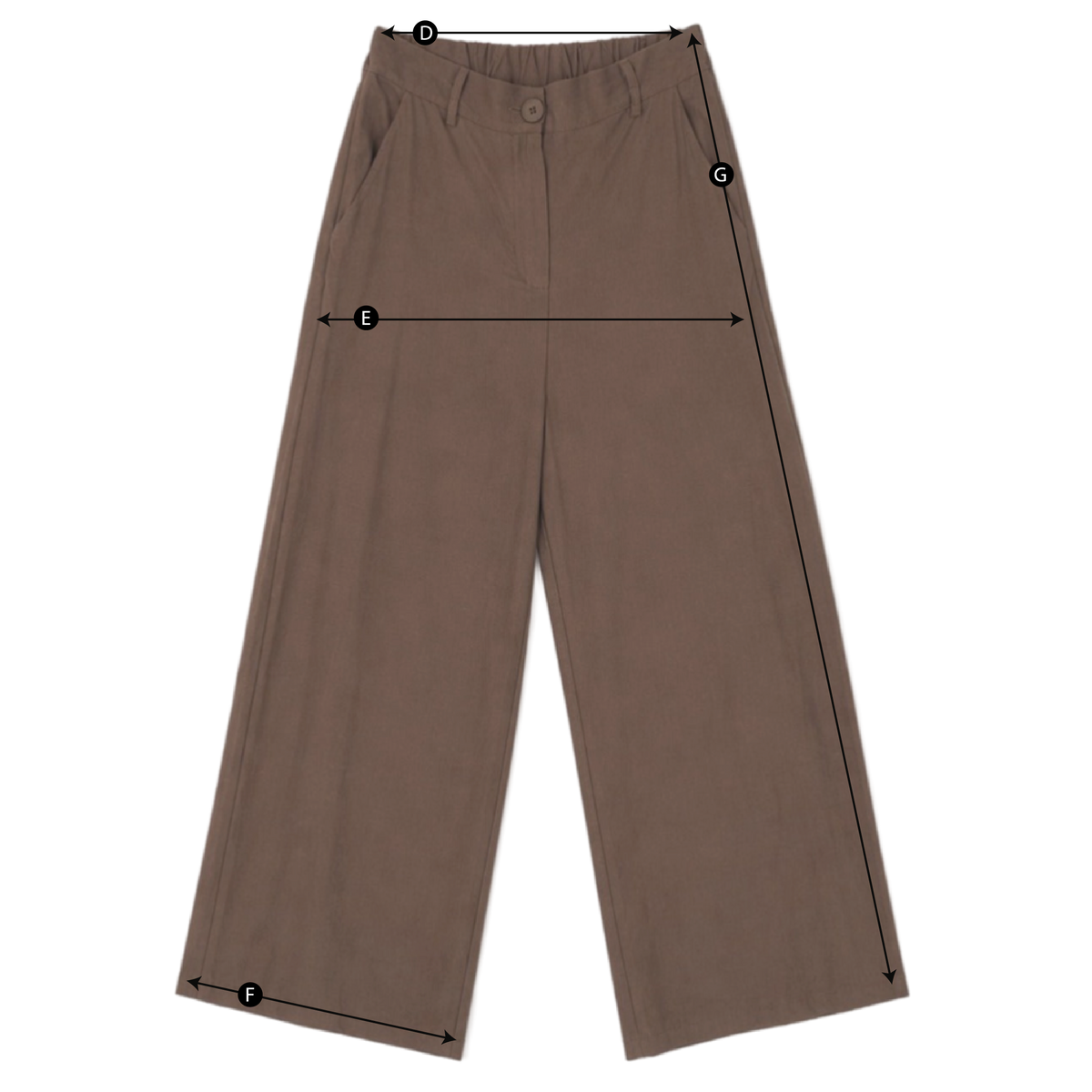 Schema misure PANTALONE DRITTO