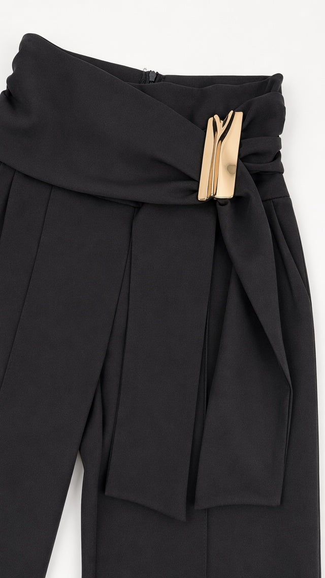 PANTALONE CON FIBIA DONNA