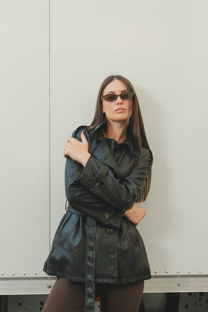 Trench corto Black