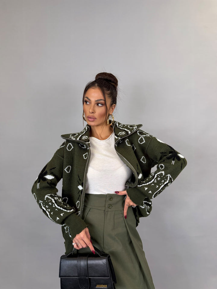 Pull Zip Alpi Verde