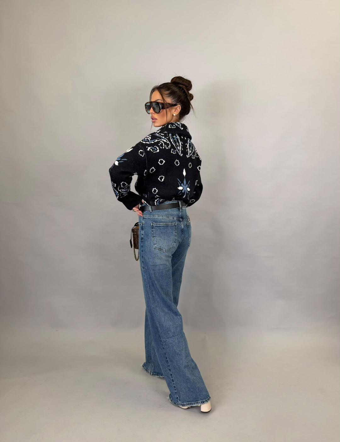 Pull Zip Alpi Blu