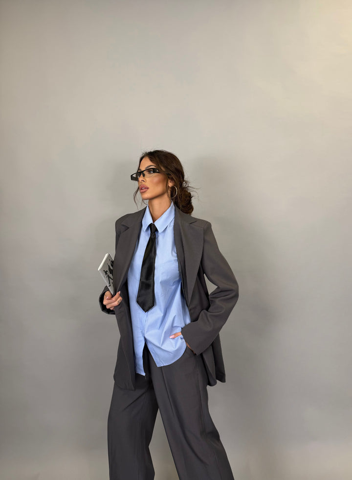 Tailleur Over Grigio