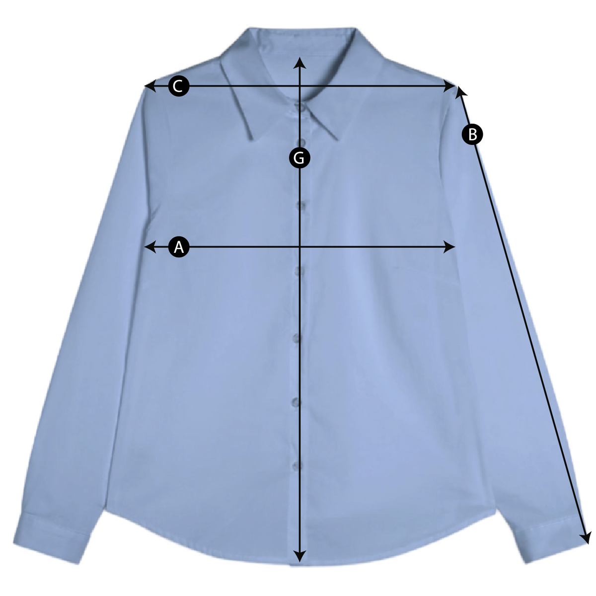 Schema misure CAMICIA DONNA
