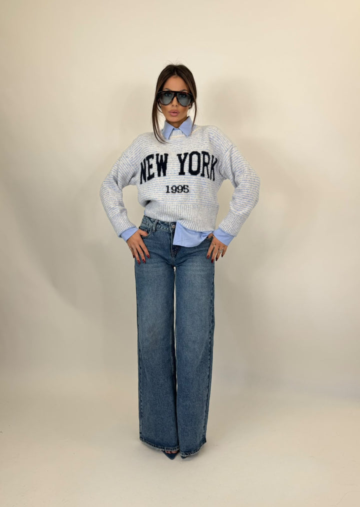 Pull NY Azzurro