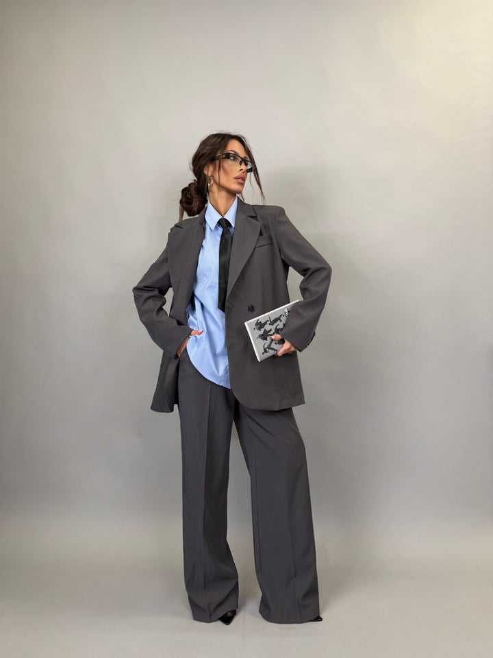 Tailleur Over Grigio