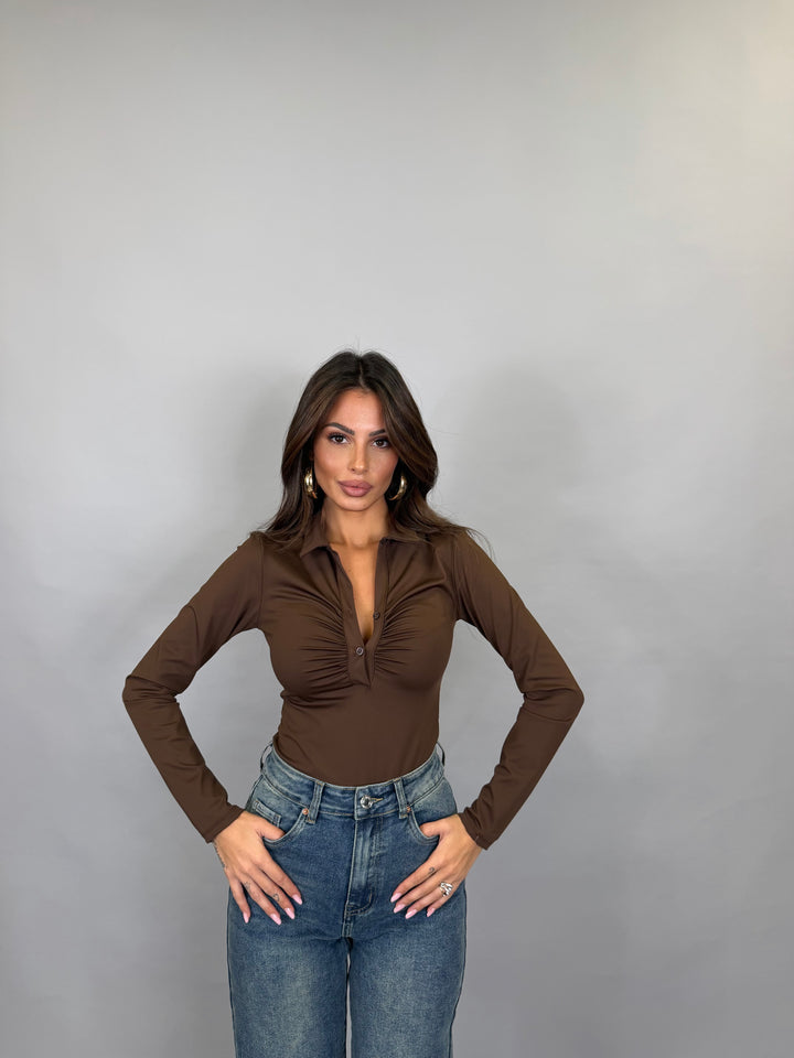 Body Polo Marrone