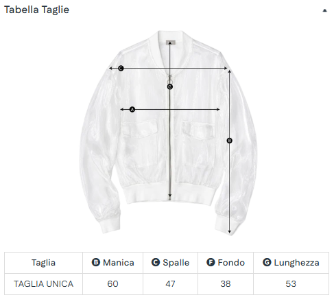 BOMBER TRASPARENTE