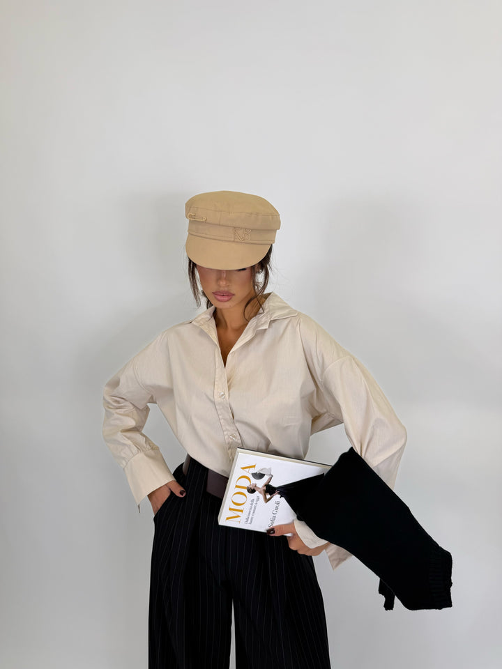 Camicia Over Office Beige