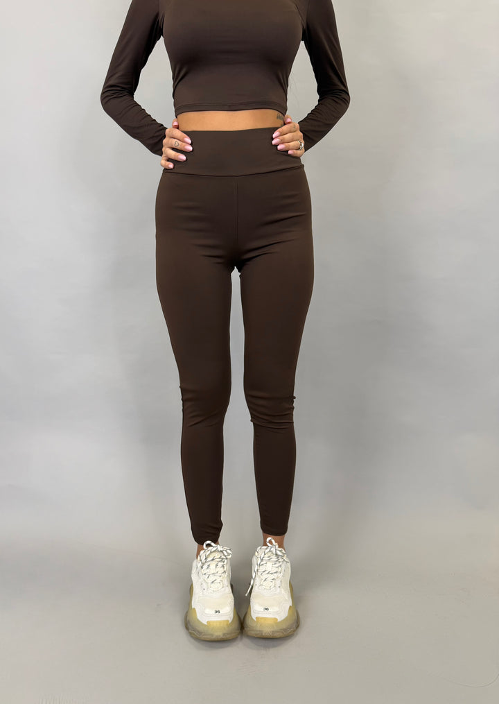 Leggins lycra Marrone