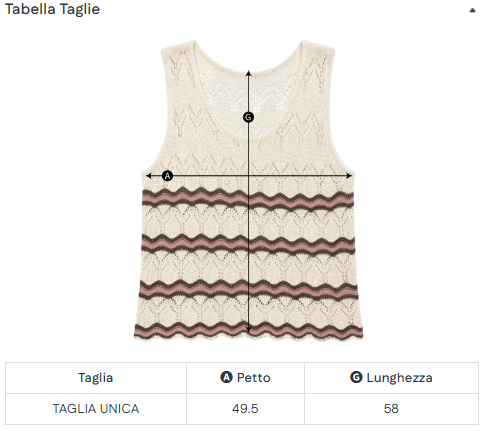 TOP SENZA MANICHE IN MAGLIA