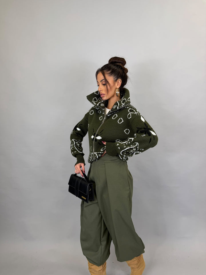 Pull Zip Alpi Verde
