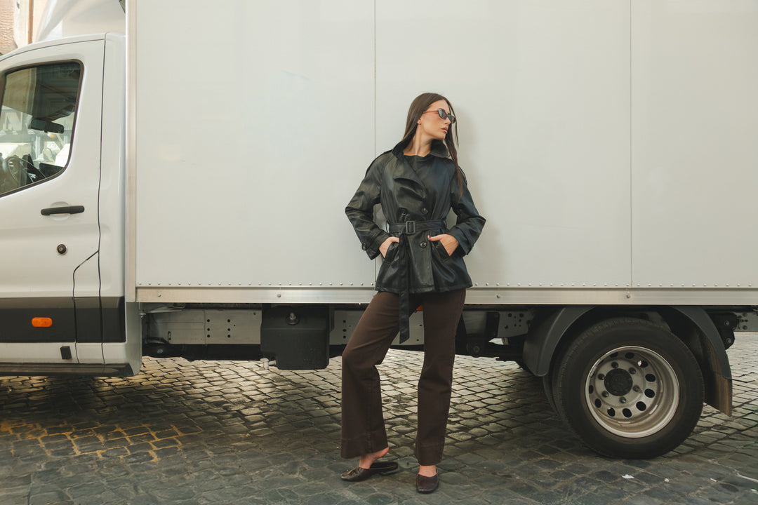 Trench corto Black