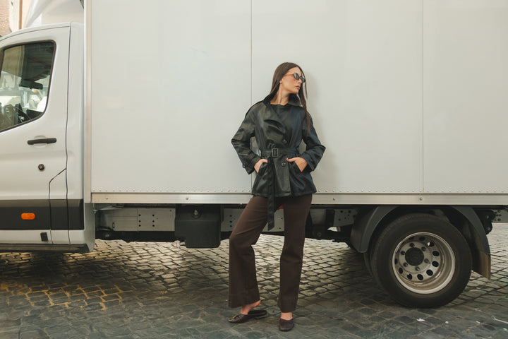 Trench corto Black