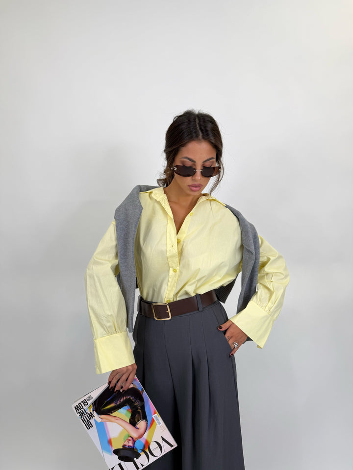 Camicia Over Office Gialla
