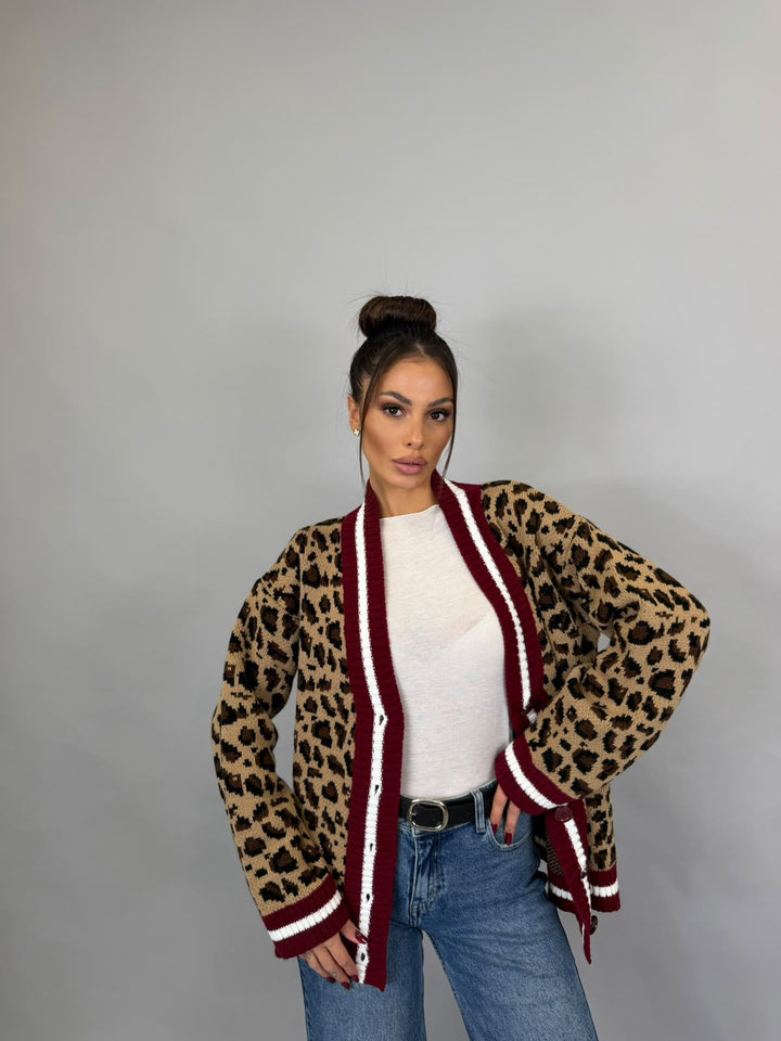 Cardigan Maya Bordeaux