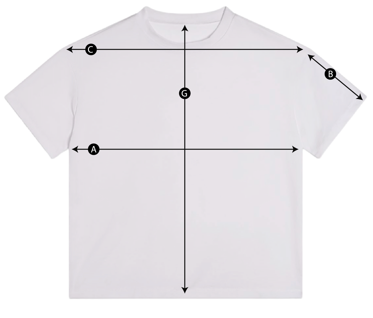 Schema misure T-SHIRT