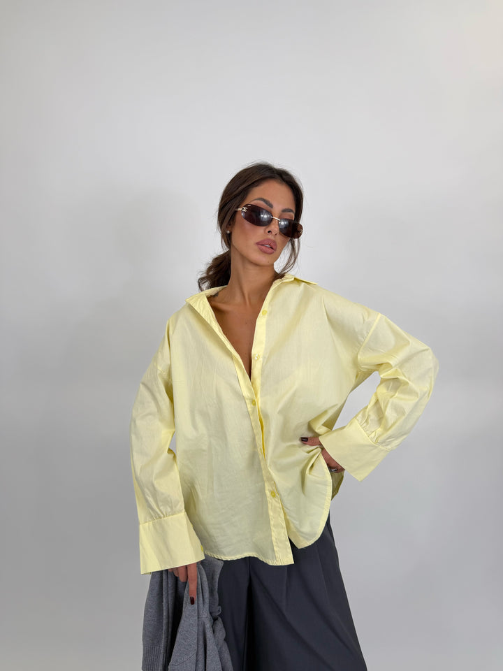 Camicia Over Office Gialla