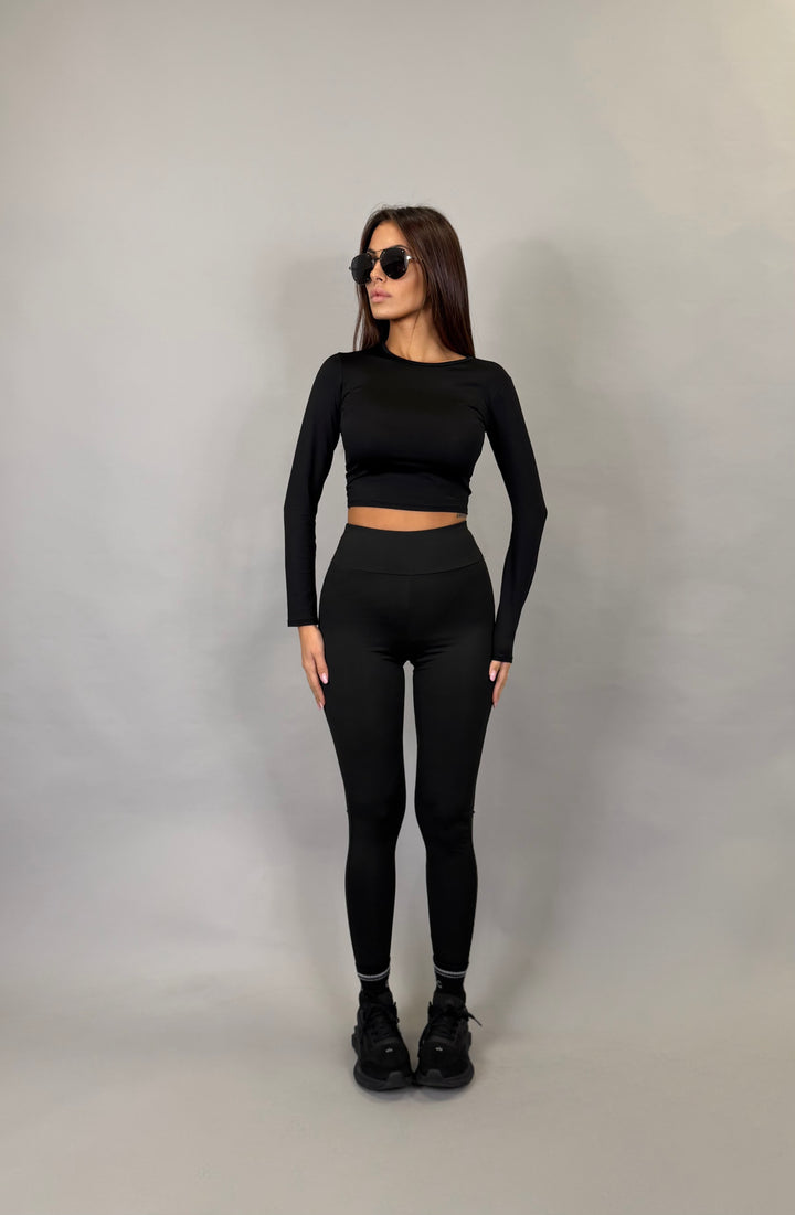 Lycra crop Nera