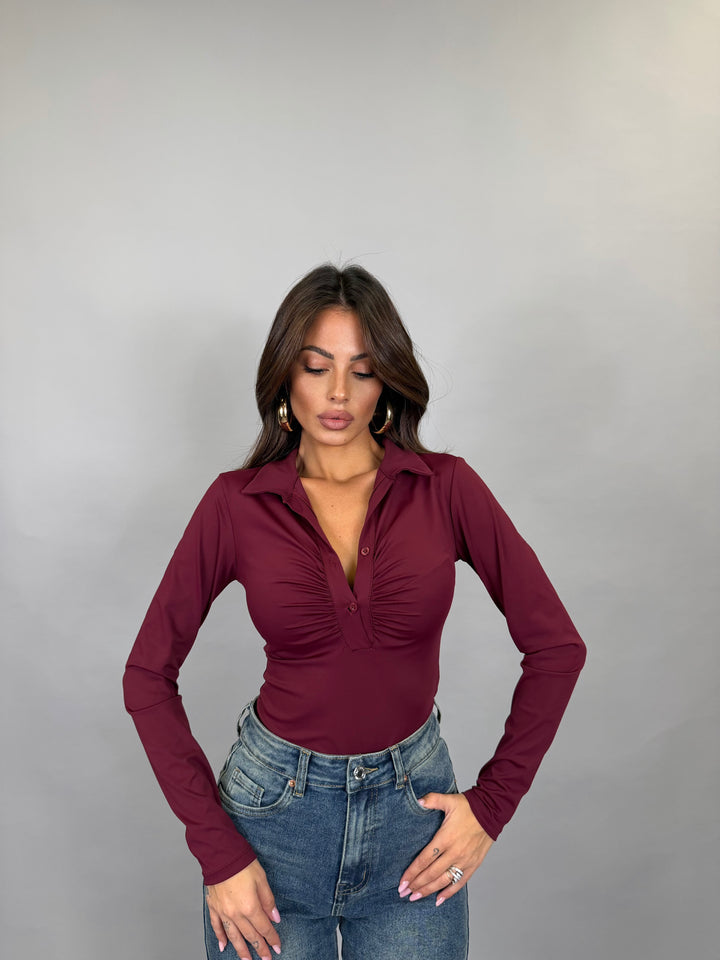 Body Polo Bordeaux