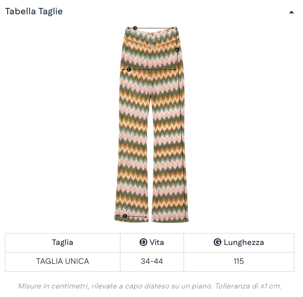 PANTALONE IN MAGLIA MULTICOLOR