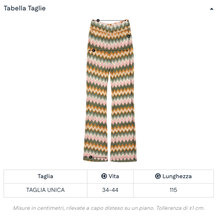 PANTALONE IN MAGLIA MULTICOLOR