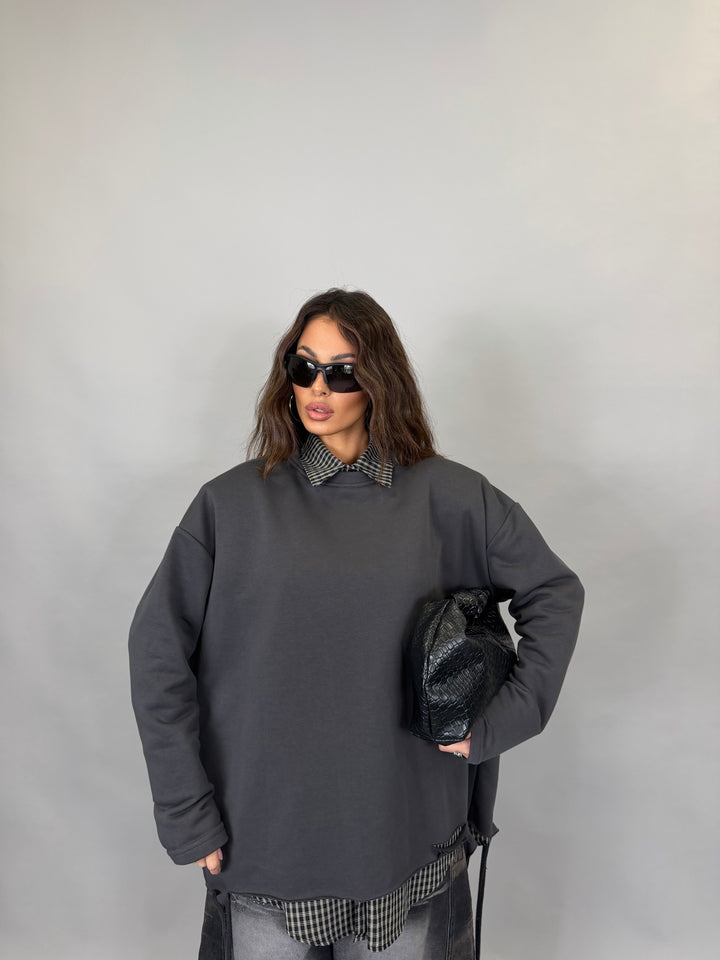 Felpa Fuoristrada Grigia