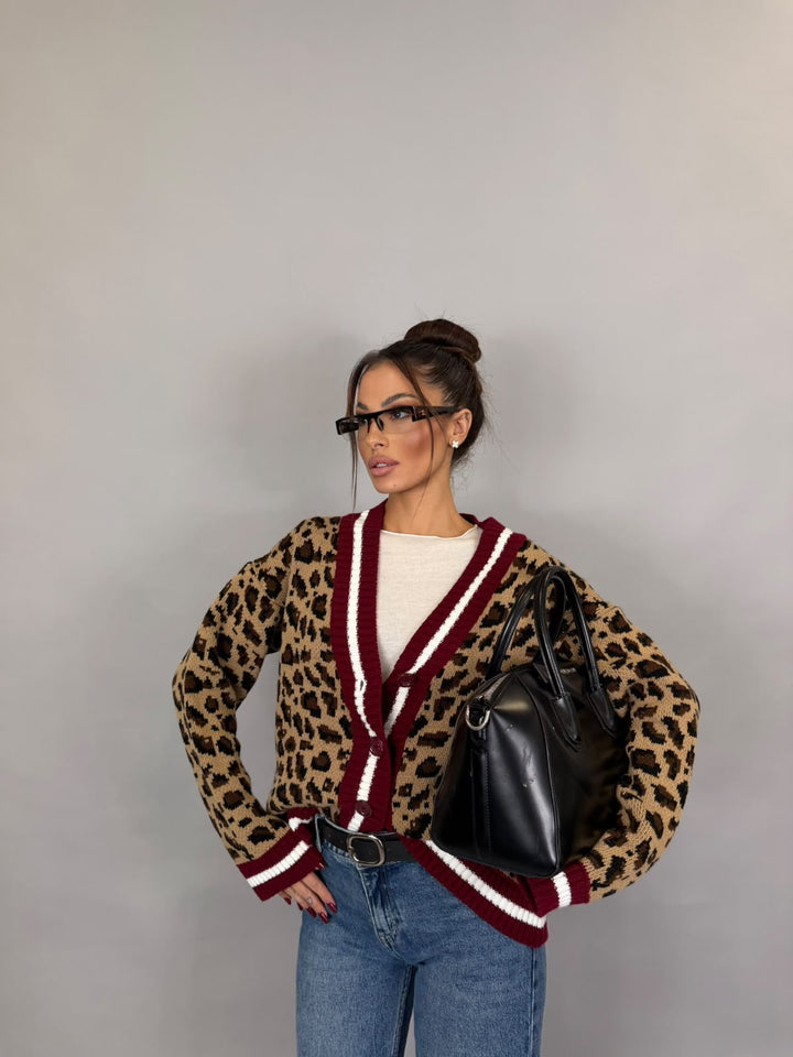 Cardigan Maya Bordeaux