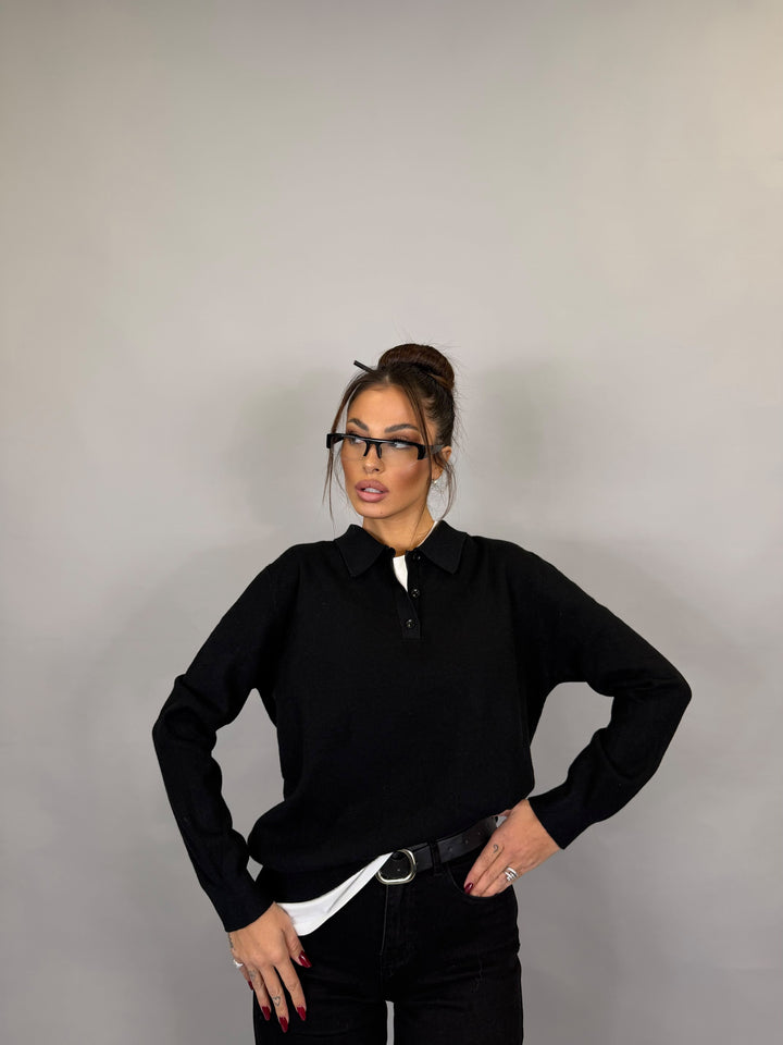 Pull Polo University Nero