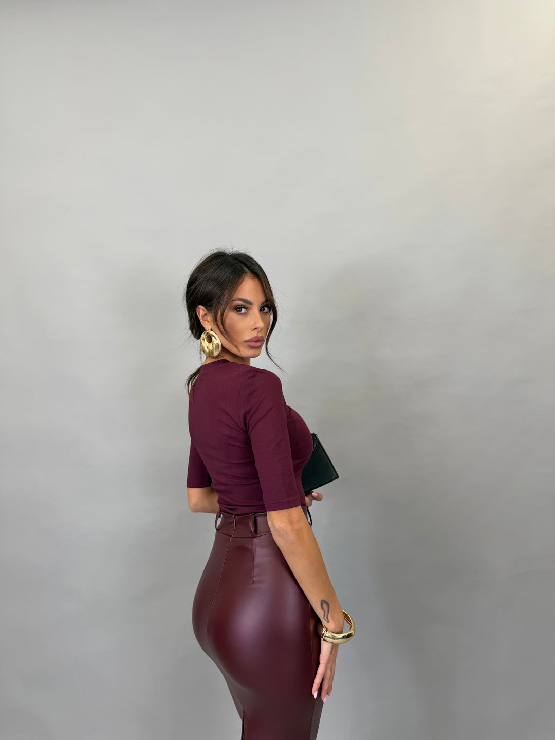 Maglia Moda Bordeaux