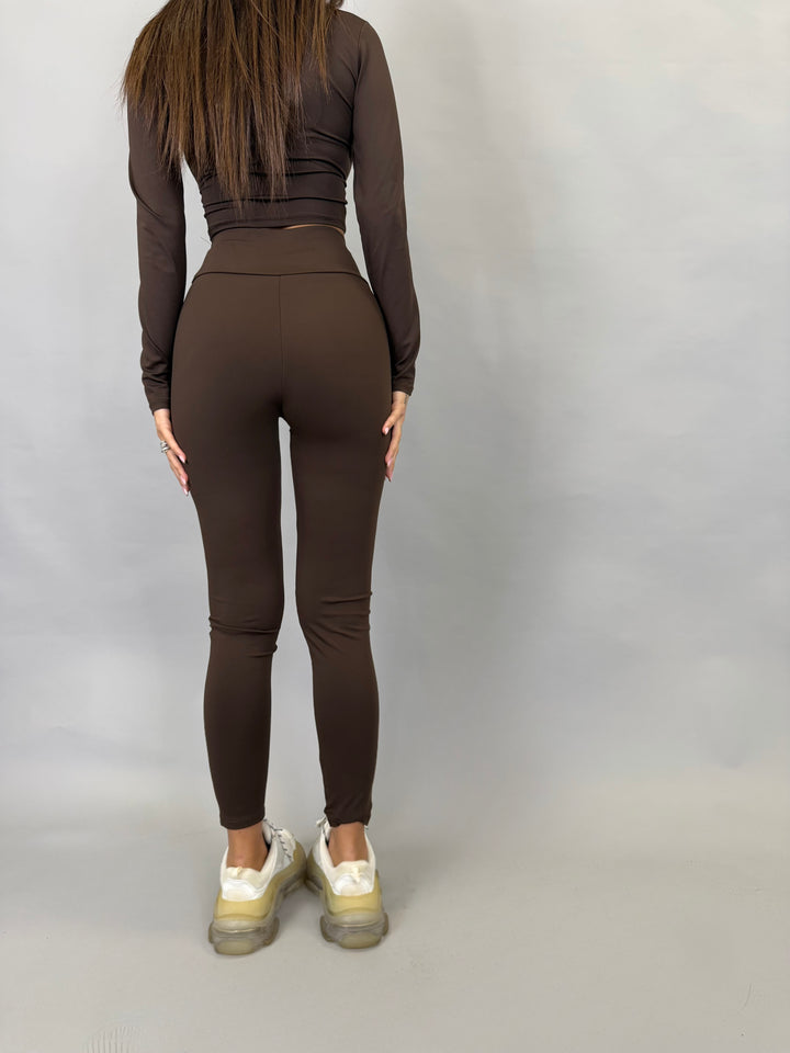 Leggins lycra Marrone
