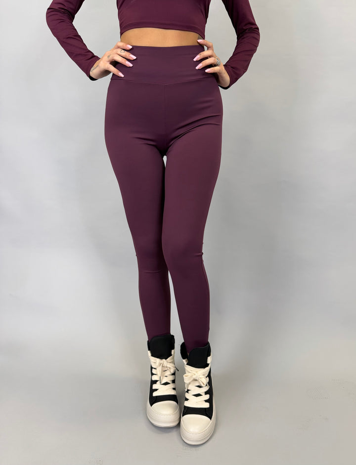 Leggins lycra Bordeaux