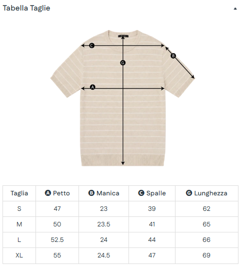 MAGLIETTA A RIGHE MEZZA MANICA IN MAGLIA
