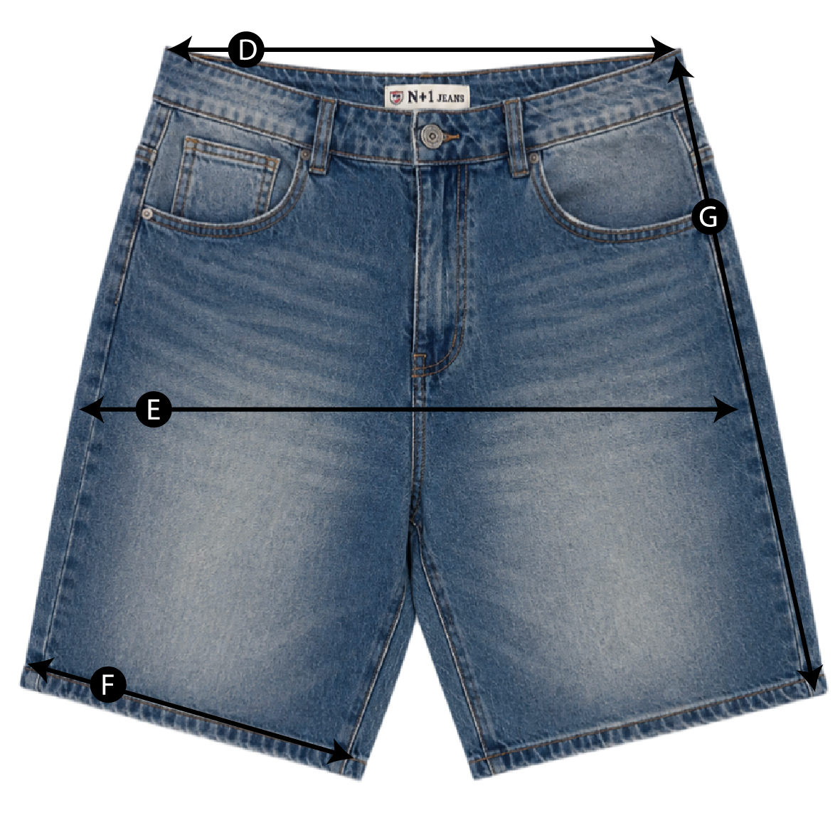 Schema misure BERMUDA BAGGY FIT