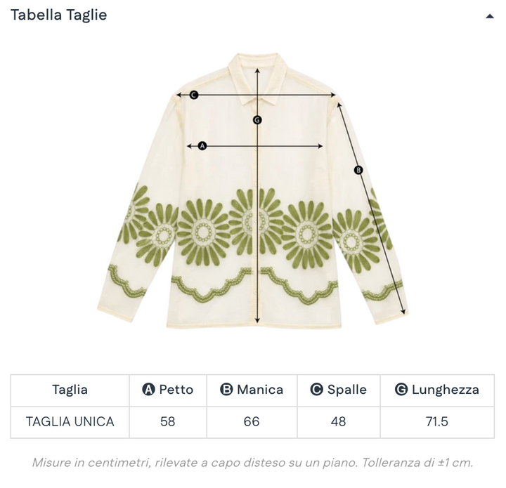 BLUSA RICAMATA
