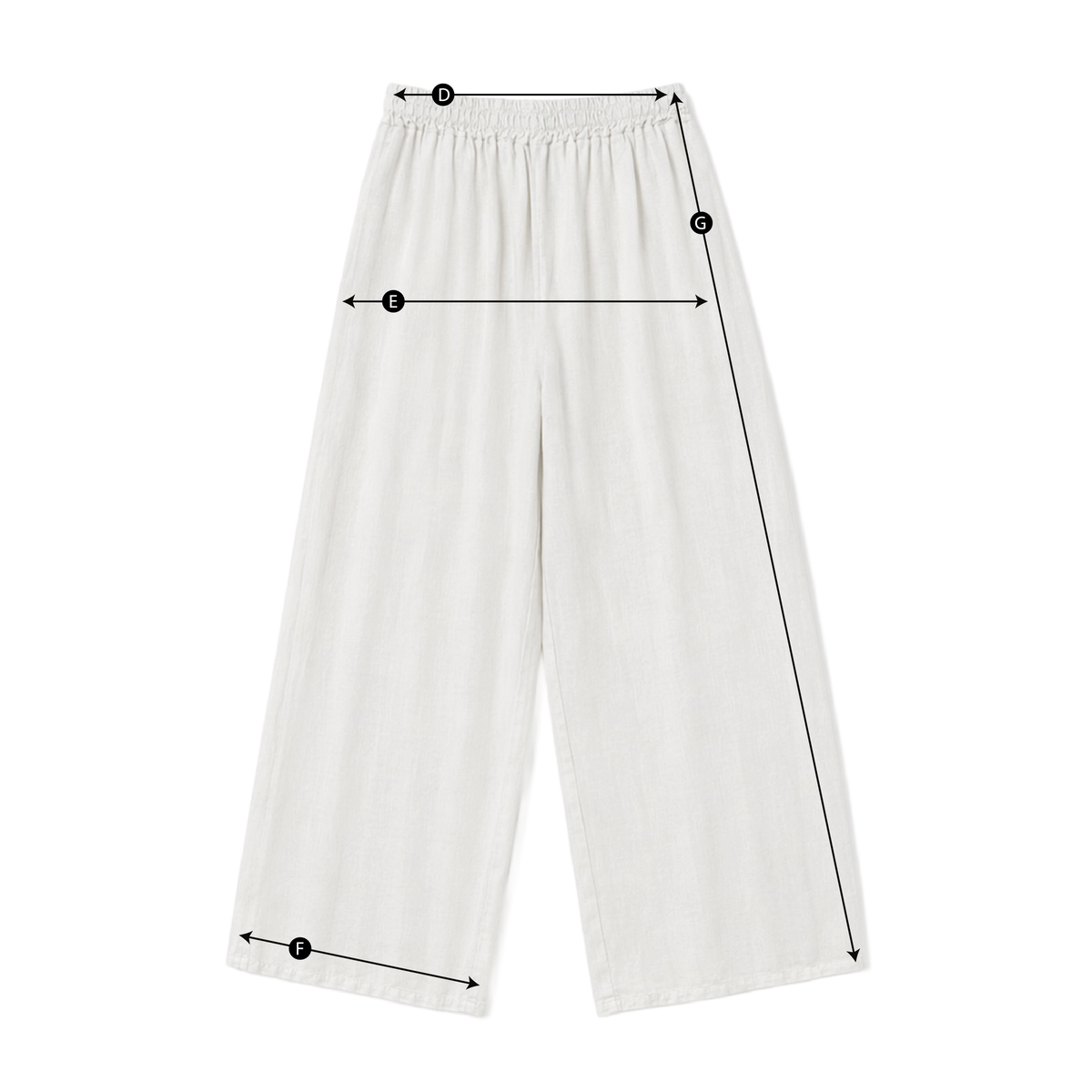 Schema misure PANTALONE DRITTO CON LINO