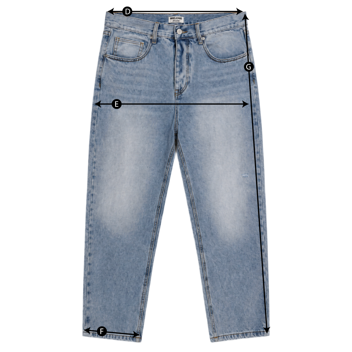 Schema misure JEANS CARROT FIT