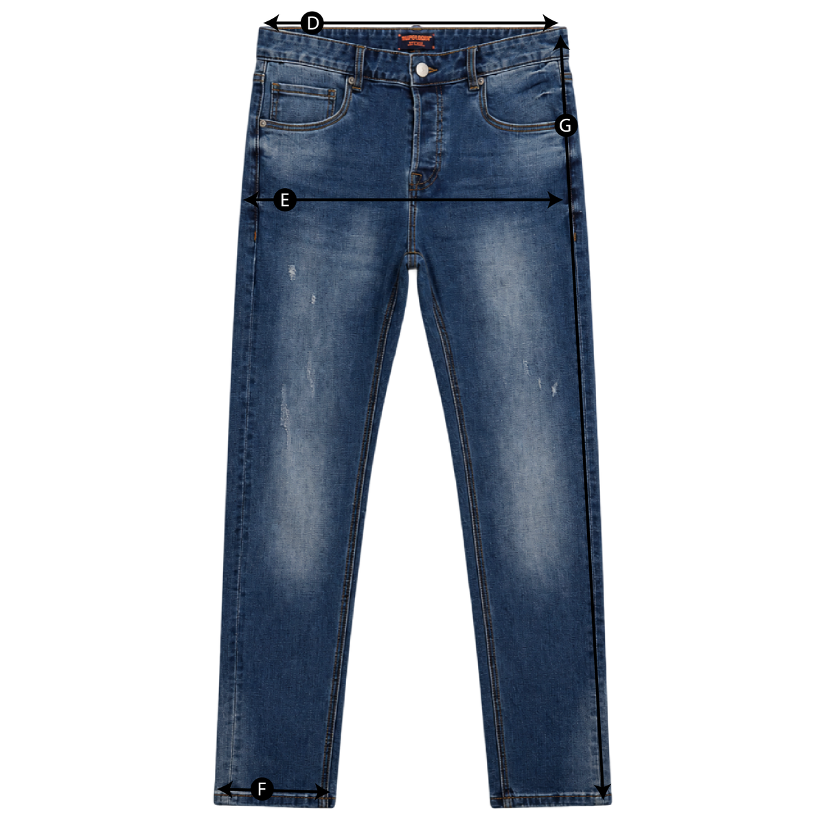 Schema misure JEANS SLIM FIT