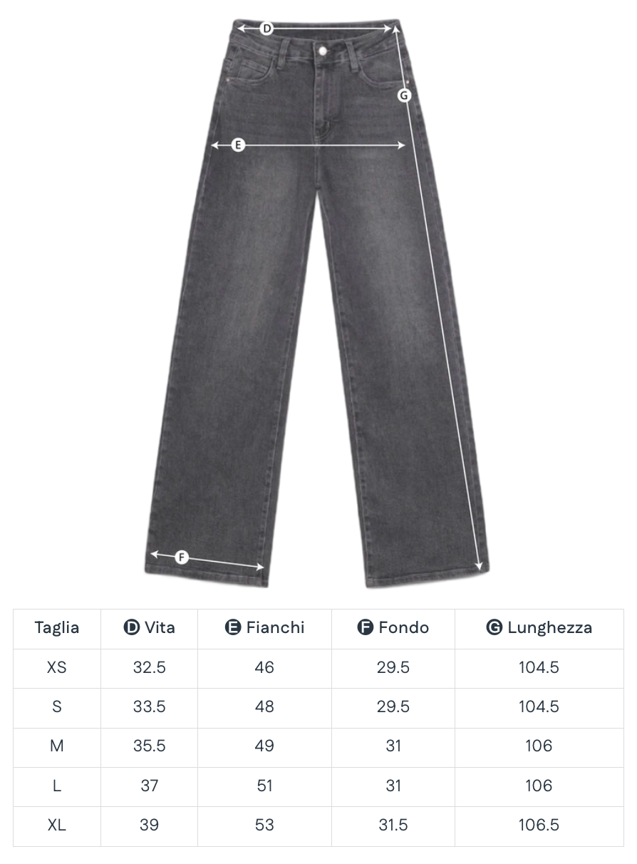 JEANS WIDE LEG DONNA