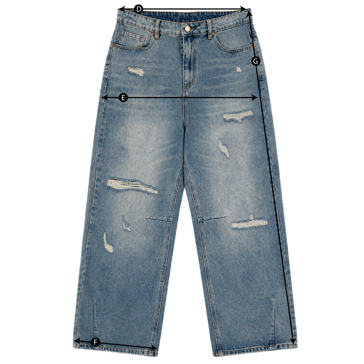 Schema misure JEANS BAGGY FIT
